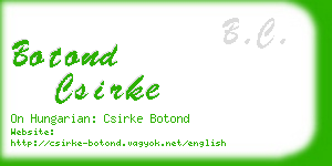 botond csirke business card